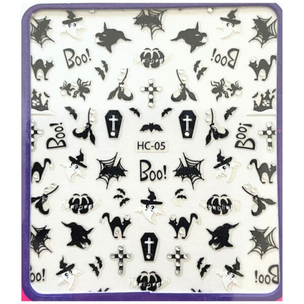 Halloween, Spiders, Black cats, Boo Stickers