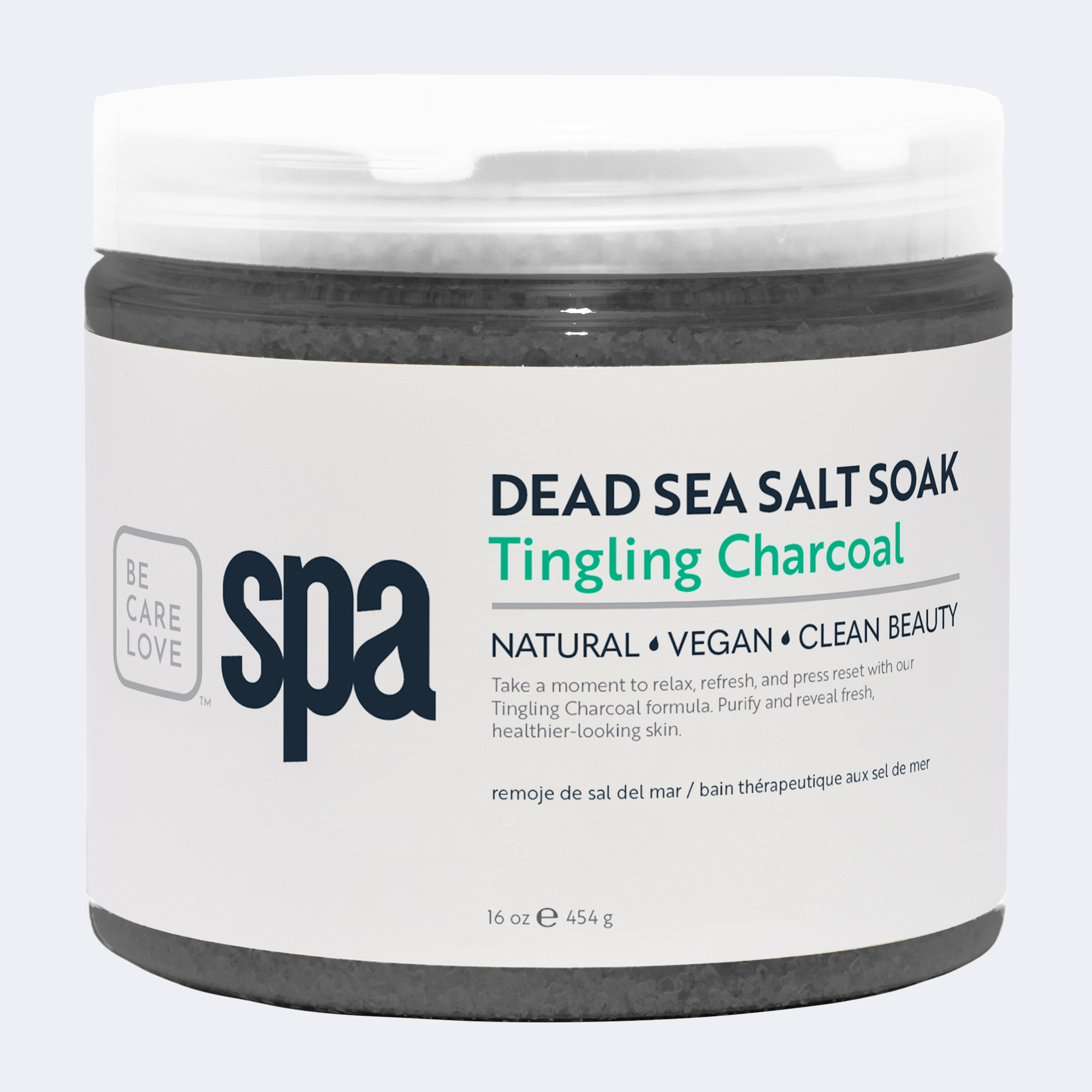 BCL Tingling Charcoal Salt Soak16oz