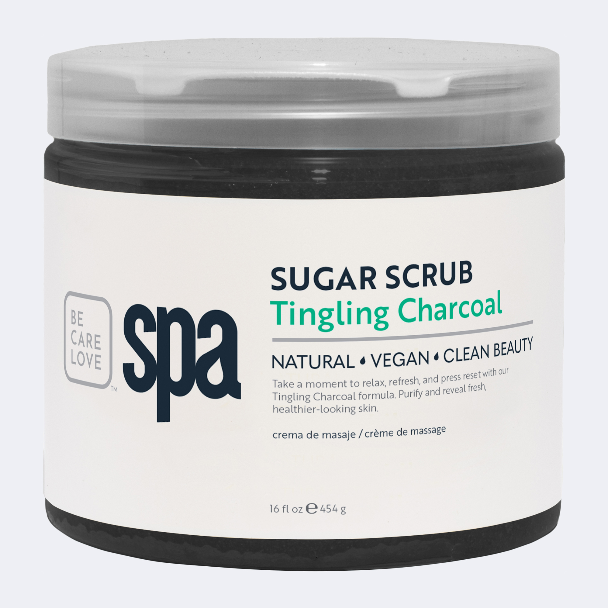 BCL Tingling Charcoal Sugar Scrub 16oz